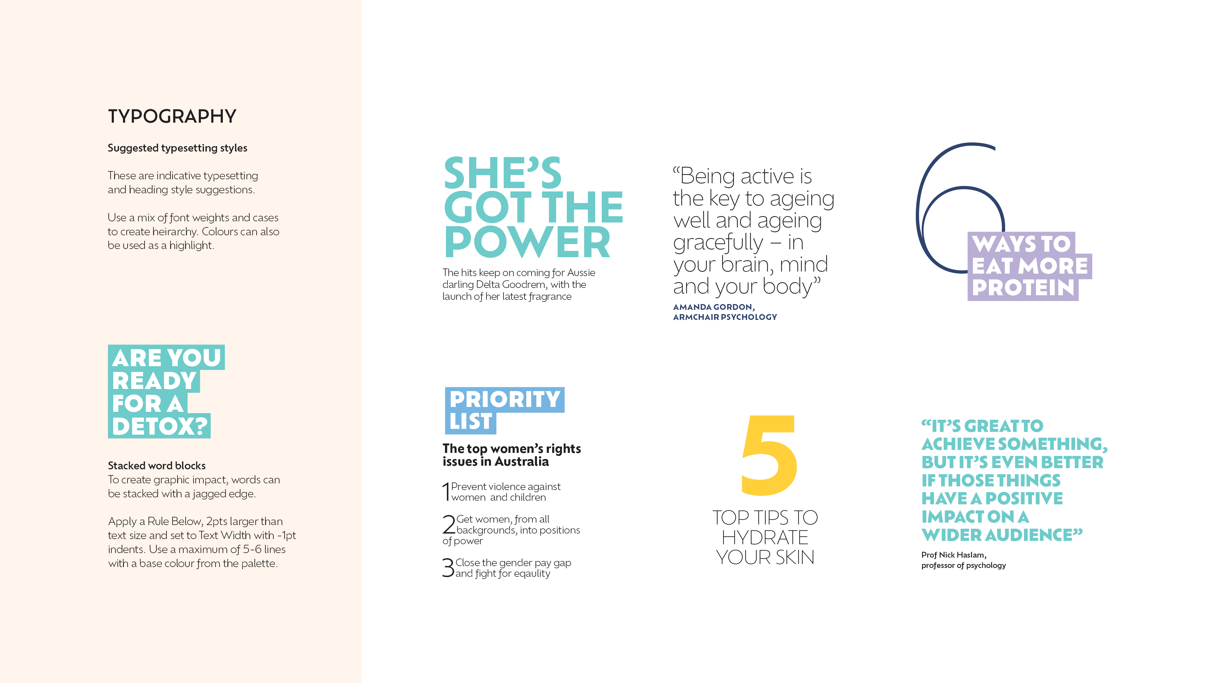 House of Wellness brand system — 6
