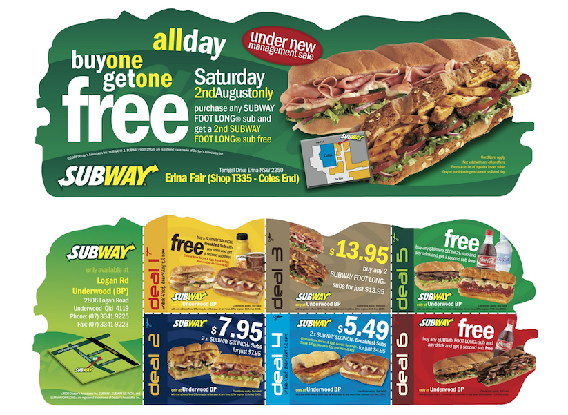 Subway Australia — POS — Subway Australia — 1