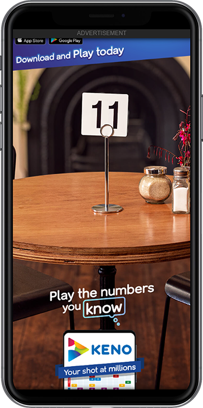 Play The Numbers You Know — Keno