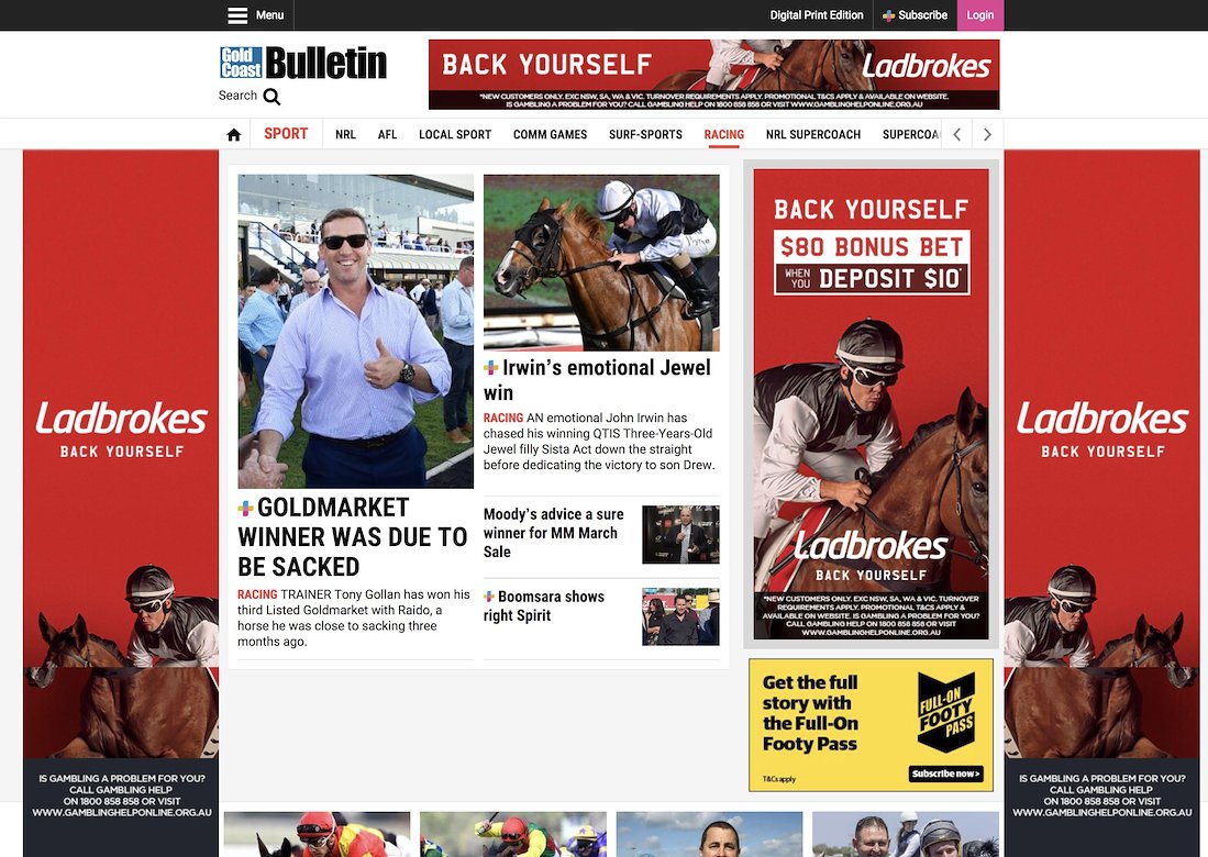 Ladbrokes Digital Display — Ladbrokes Australia — 2