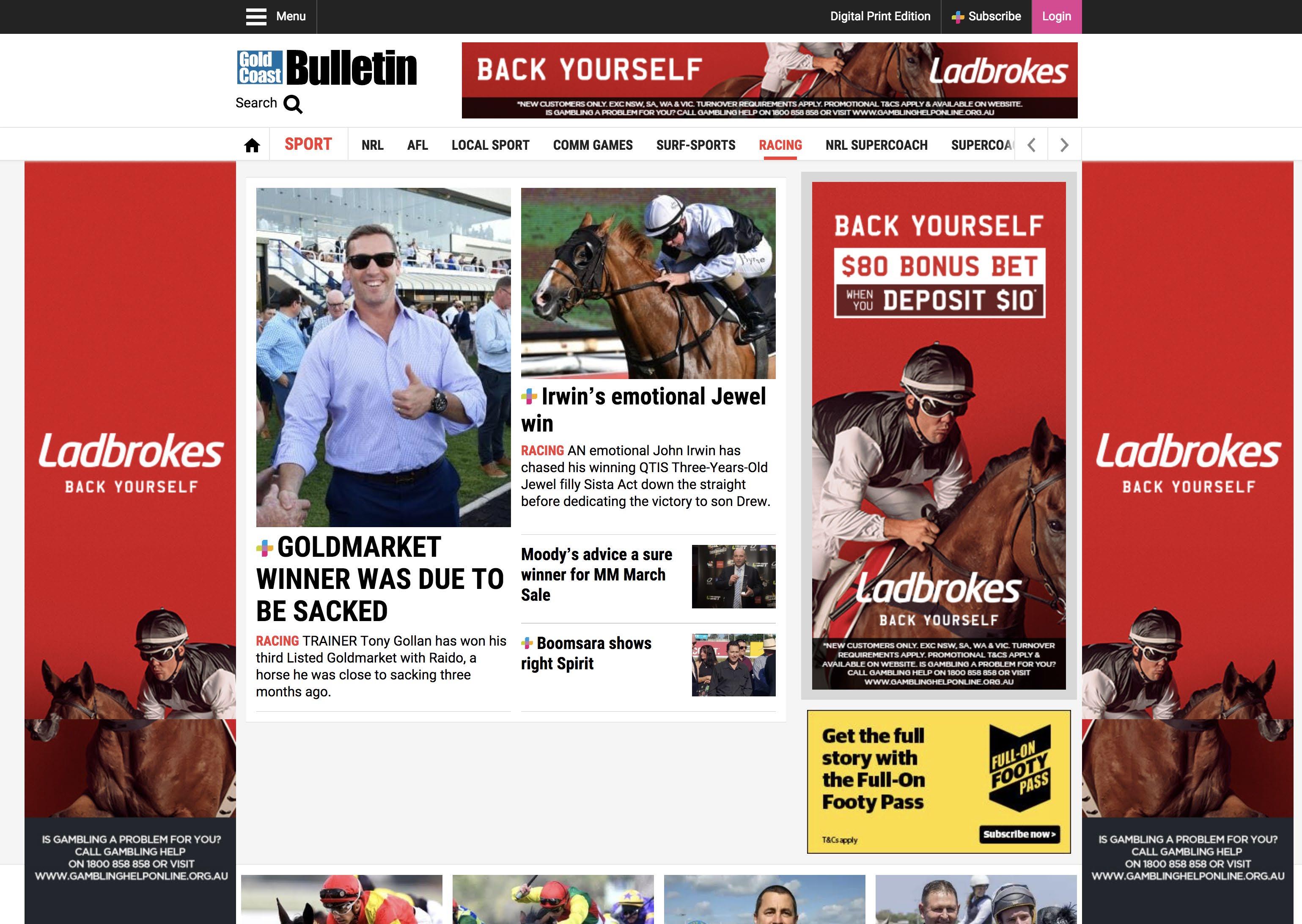 Ladbrokes Digital Display — Ladbrokes Australia — 2