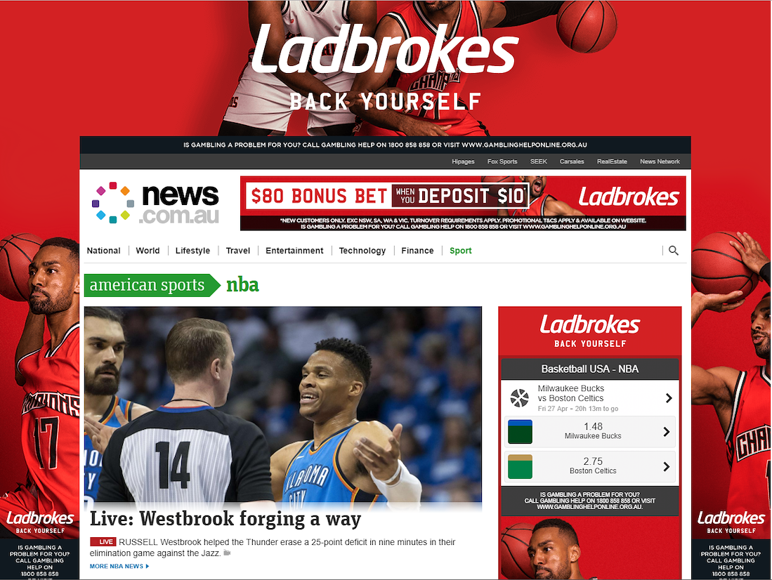 Ladbrokes Digital Display — Ladbrokes Australia — 1