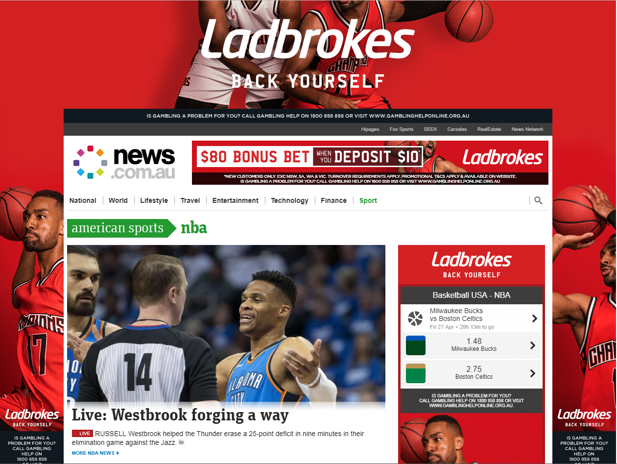 Ladbrokes Digital Display — Ladbrokes Australia — 1