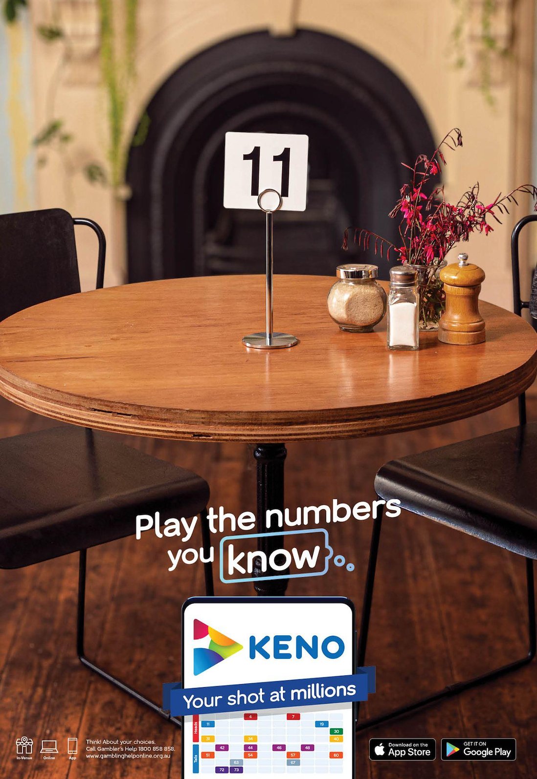 Play The Numbers You Know — Keno — 2