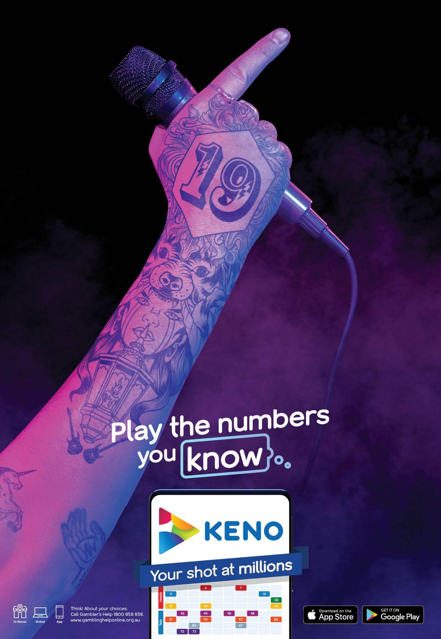 Play The Numbers You Know — Keno — 6