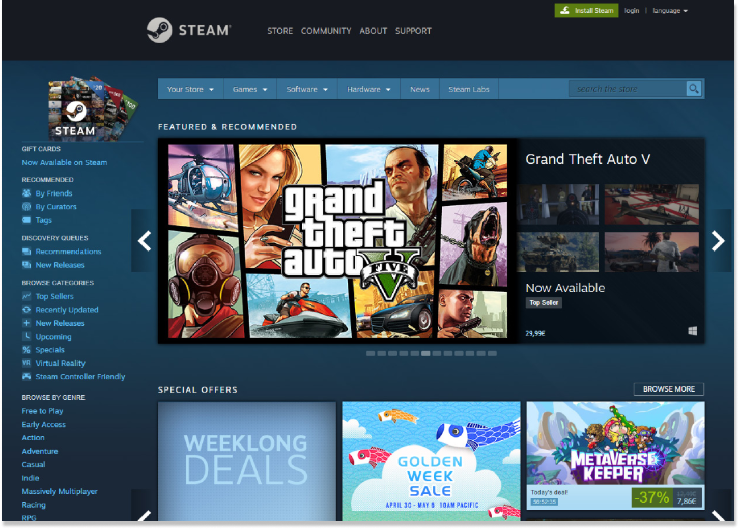 UX Case Study: Redesign the Steam storefront - Firman Osman