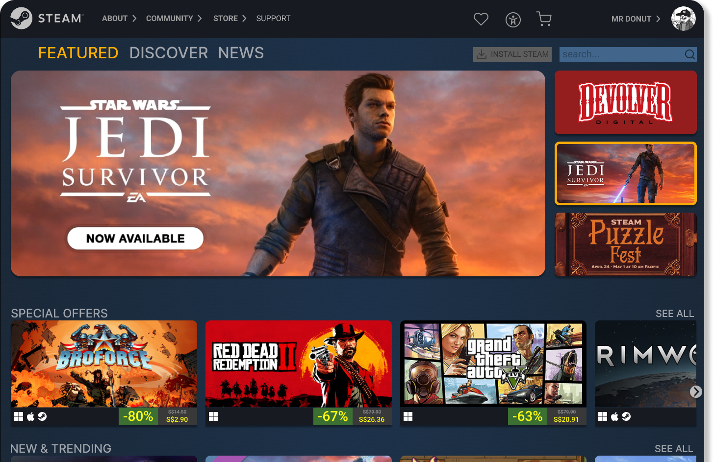 UX Case Study: Redesign the Steam storefront - Firman Osman