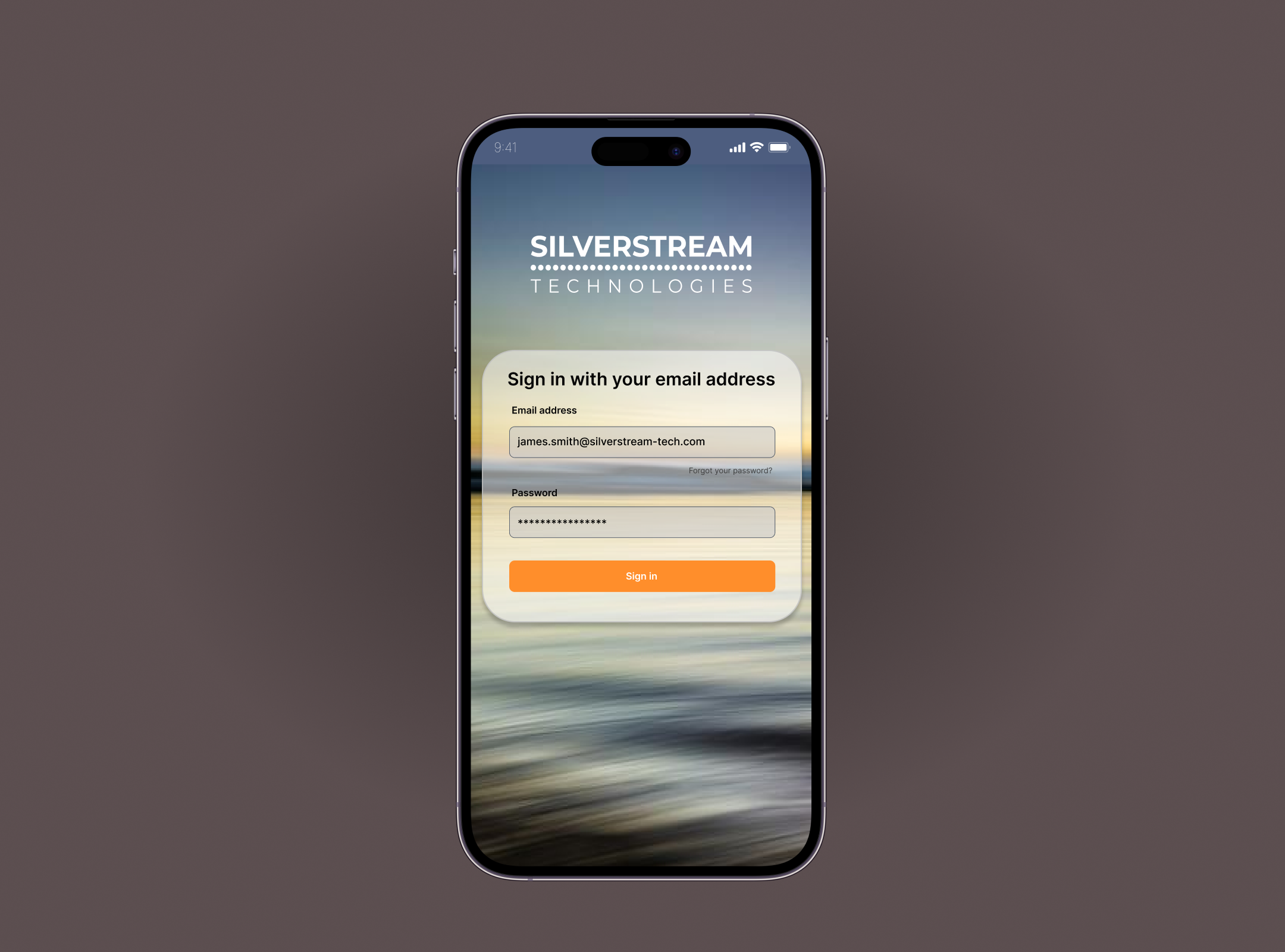 iOS screen