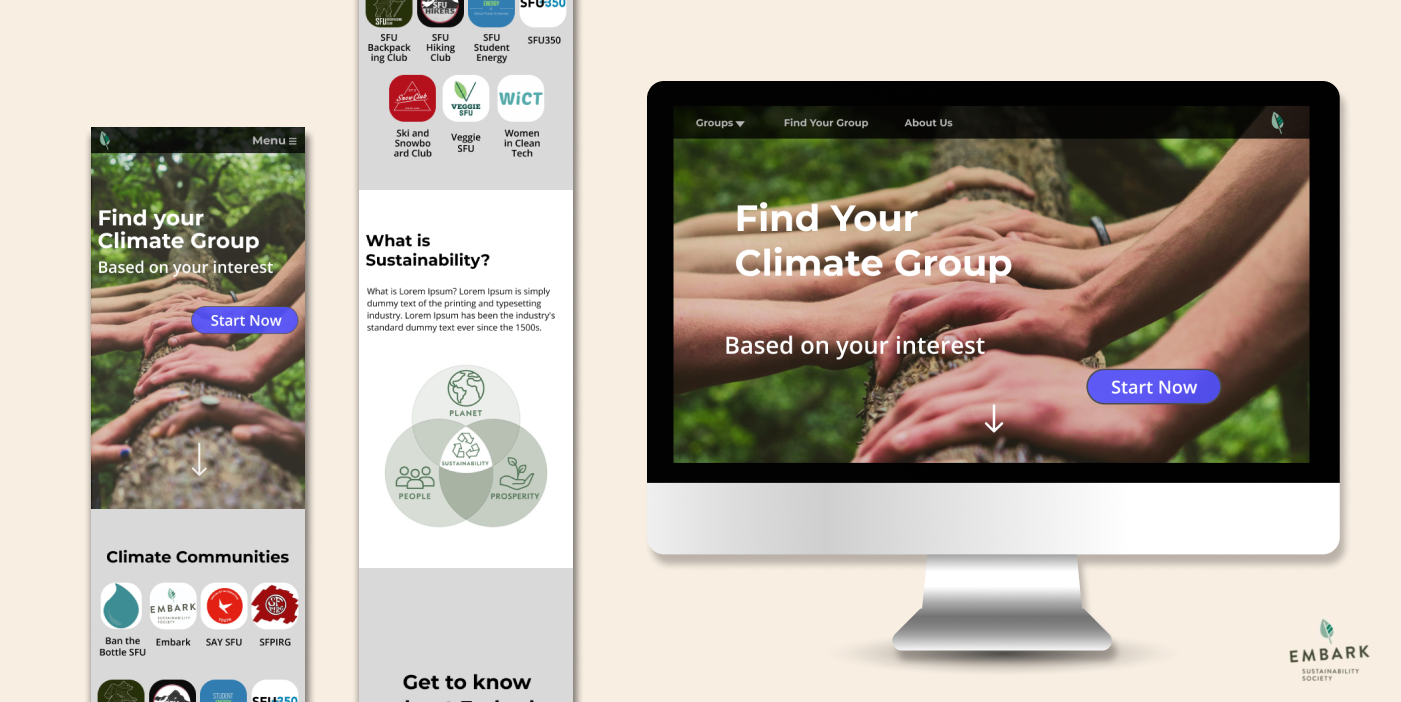 Embark Website UI Design - JL