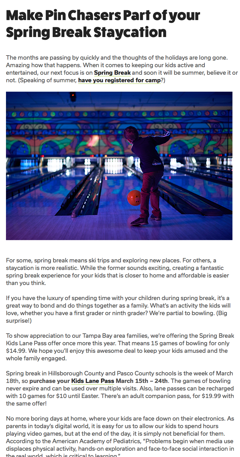 Blog-Bowling Alley